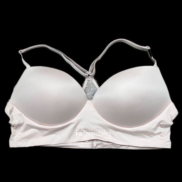 Victoria’s Secret PADDED DEMI no wire bralette bra Pale Pink Medium - Picture 1 of 4